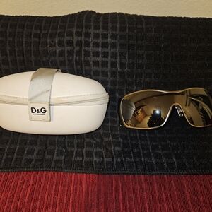 Dolce & Gabbana Men's Sunglasses with Gold Lenses